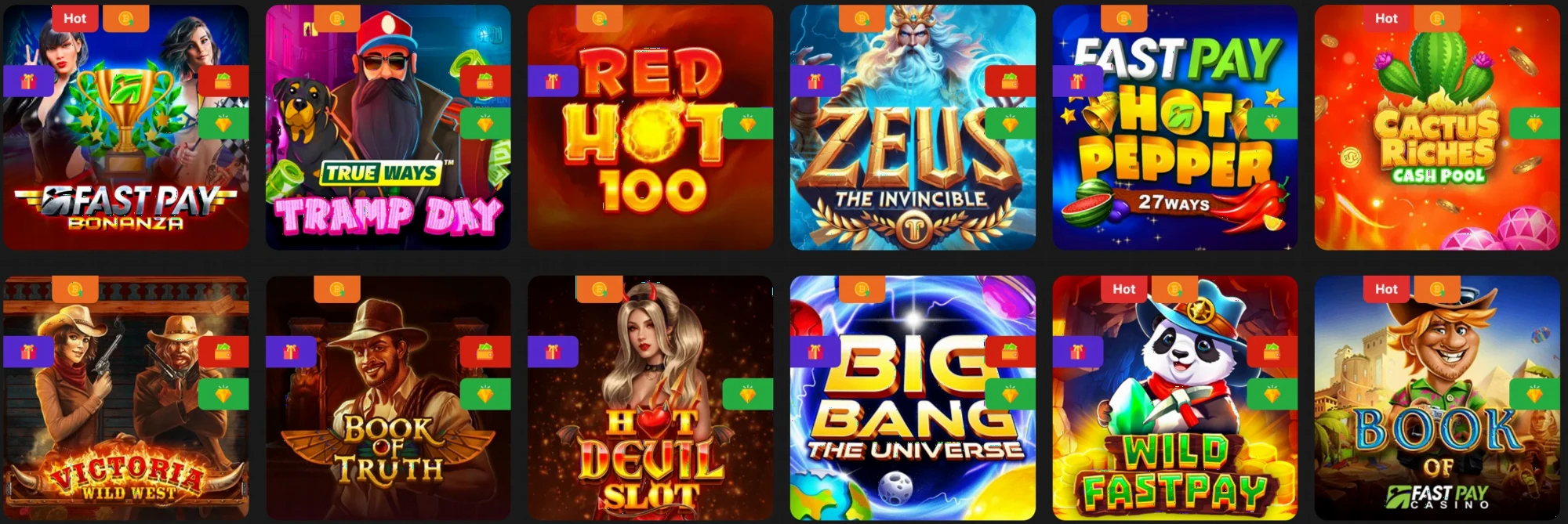 FastPay Casino pokies collection